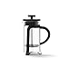 Produktbild Tchibo Siebstempelkanne für manuelle Kaffeezubereitung, French Press mit hitzebeständigem Borosilikatglas, spülmaschinengeeignet, 300ml Fassungsvermögen für ca. 2 Tassen, Edelstahl, Schwarz