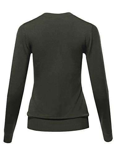 STARJJ Womens Slim Fit V-Neck Long Sleeve Soft Knit Pullover Sweater Top (S-XL)3