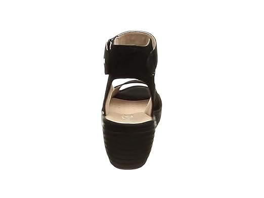 Amazon.co.jp: Clarks Reedley Willow Sandals with Wedge Sole, black