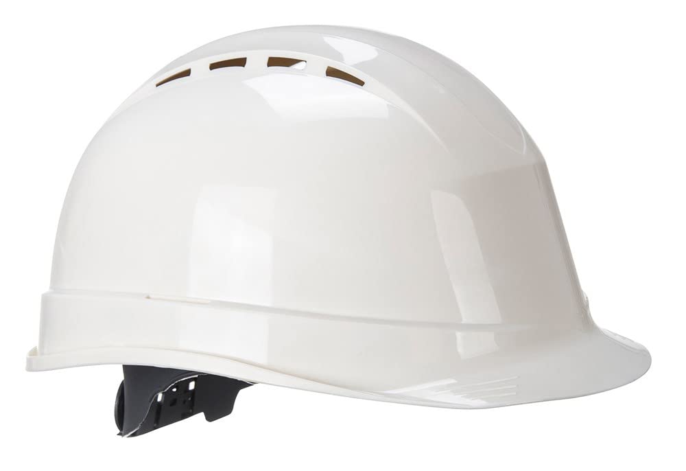 PortwestArrow Safety Helmet, Color:White, Size:One Size, PS50WHR