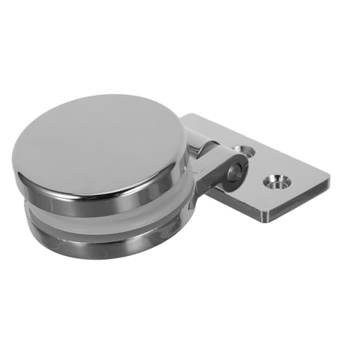 UKCOCO Cerniere per Porte Doccia in Vetro a 180 Gradi Cerniere Pivotanti in Lega di Zinco Morsetto Rotondo per Bagno Ferramenta Resistente e Silenziosa per Installazione Stabile e