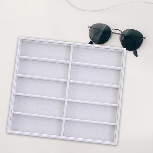 Présentoir boîte à lunettes multifonction : tri facile avec le support lin