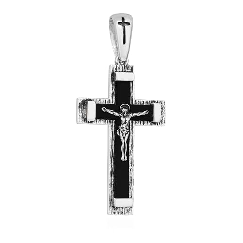 Pendentif en forme de croix NKlaus en argent 925 massif dimensions 43,7 x 27,5 mm référence 15462