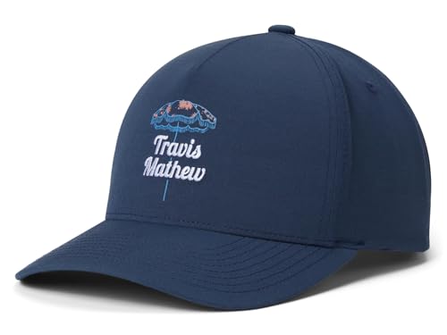 TravisMathew Mens Vacation Home Hat Mood Indigo/Vintage Indigo One Size One Size