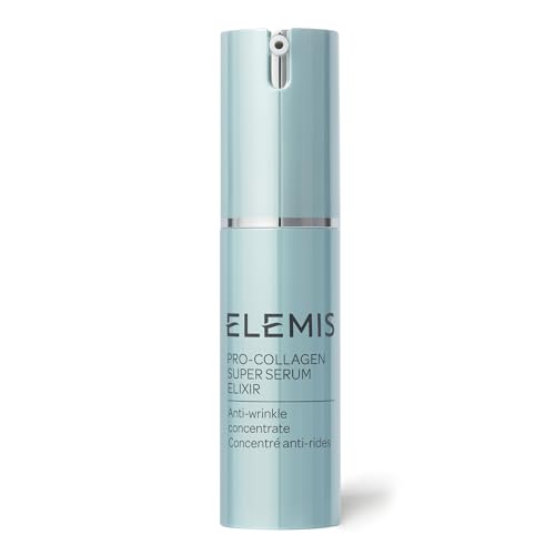 ELEMIS Pro-Collagen Super Serum Elixir, 15ml – Anti-Wrinkle Concentrate to Nourish, Plump & Smooth for Healthy-Looking Glow, Fine Lines & Wrinkles Treatment, Anti-Aging Serum for Face
