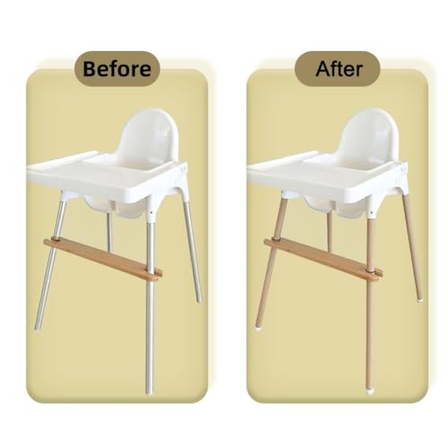 Image of Highchair Decorative Leg Wraps - Bamboo Style 1 PCS 196 Inch Adhesive Decorative Strips for IKEA Antilop High Chair Accessories, Secure Vinyl Chair Leg Protectors & Anti-Slip Safety Covers