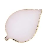 ccHuDE 1 Pcs Leaf Resin Nail Art Palette Painting Makeup Palette Tray Cosmetic Nail Gel Polish Colors Mixing Pallet White
