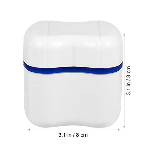 Porta-dentes Healifty para viagem (azul)