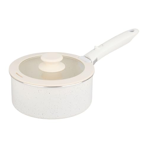 Sitram 716977 Batterie de cuisine 10 pcs en aluminium blanc – Revêtement céramique sain sans PFAS – 2 poêles Ø20/28, 2 casseroles Ø18/20, 1 sauteuse Ø26 + 3 couvercles – Tous feux dont induction – Image 5