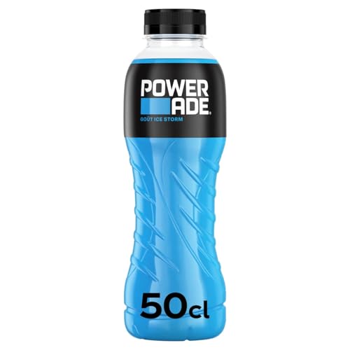 POWERADE – Boisson Hydratante et Énergisante, Saveur Ice Storm Rafraîchissante (Bouteille 50cL) - Lot de 4 - vendu par Lot