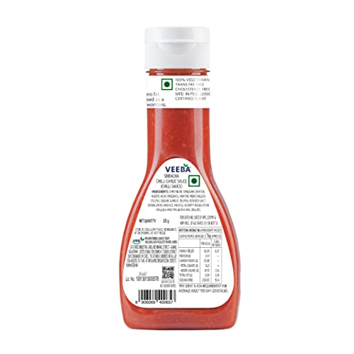 Image of VEEBA Sriracha Chilli Garlic Sauce, 320 Gram-Pack Of 2