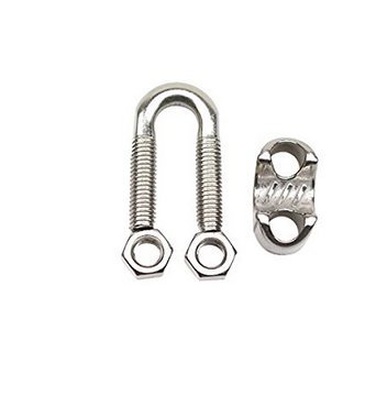 Pack Of 10, 3/8" M10 Stainless Steel Wire Rope Cable Clip Clamp #TOP2