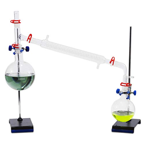 Baluue Glass Graham Condenser Coiled Distillation Apparatus Inland Revenue Condenser Lab