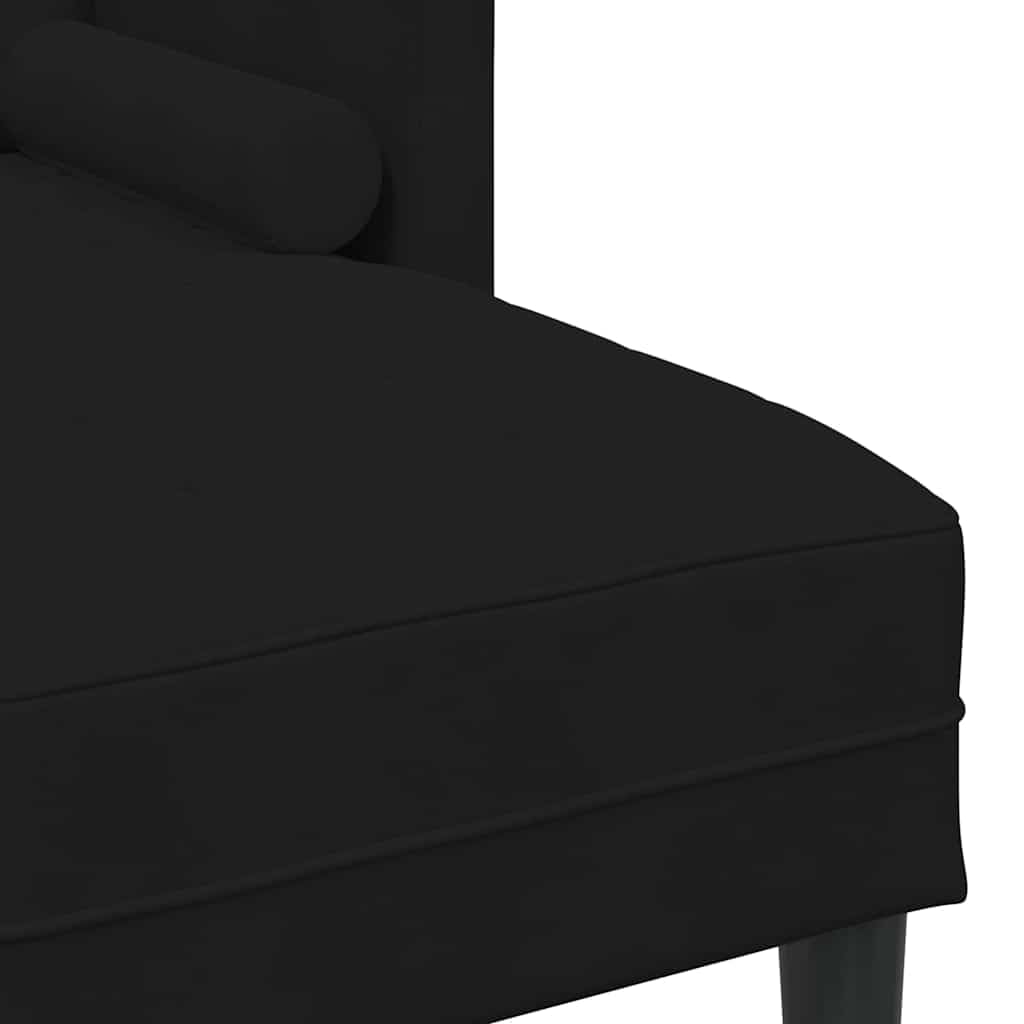 Zestaw sofy z poduszkami, czarny poliester, 173 x 131 x 67 cm, 3-osobowa sofa narożna modułowa z aksamitnymi podłokietnikami, trwały zestaw tapicerowany do salonu, salonu i pokoju