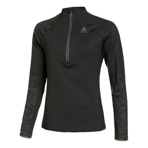Odlo Damen ZEROWEIGHT CERAMIWARM Reflective Midlayer Laufoberteil, Black