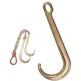 Hindernisauto Abschlepphaken Für Anhänger - 4/5 Tonnen Schwerlast-Abschlepphaken Vom Typ J, Verzinkter Sicherheits-Kettenhaken Vom Typ J, Für Fahrzeugtransport Und Pannenhilfe Pannenwagen(4T)