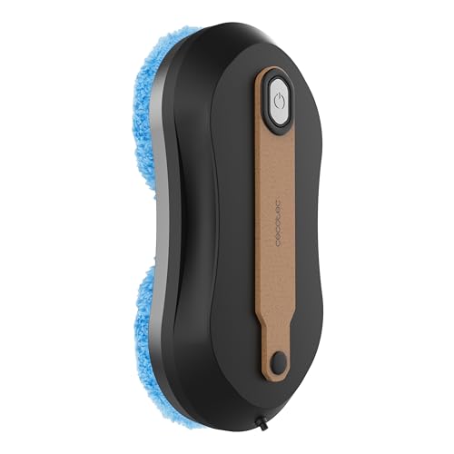 Cecotec Robot Limpiacristales con App y Mando Conga Windroid W10 DoubleSpray. Pulveriza, Limpia y Seca, 2 Mopas y Doble Spray, 4 Modos, Tanque de Agua 50ml, Motor Digital, Radio de Acción 7,5m