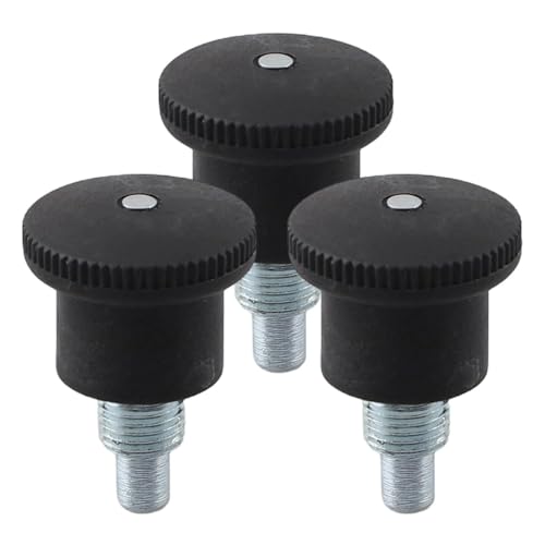 NEIQIUWING Juego de 3 botones de resorte para bicicleta estática, pernos de tracción con rosca de 10 mm y tornillo de 14 mm