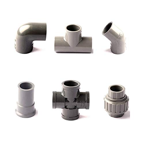 Adaptateur de tuyau de plomberie de jardin 20 mm PVC Tuyau Joint jardin Irrigation pipe à eau en forme de T Aquarium Croix Joint coude Joint Joint tube (Diameter : 1I2Inch Female TO 20)