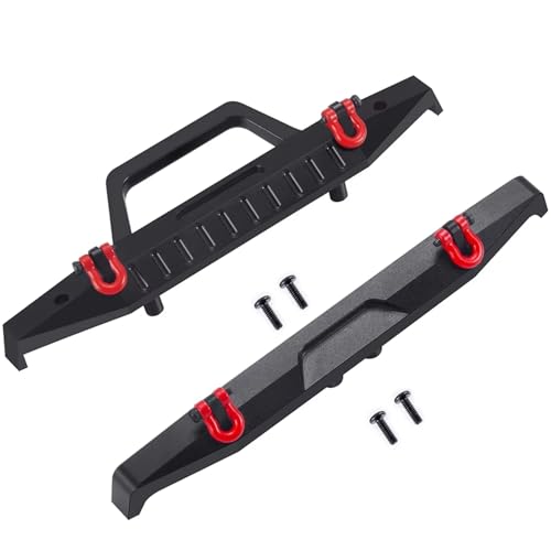 RC�o���p�[ Compatible With TRX4M K10 1/18 RC�N���[���[�ԃA�b�v�O���[�h���i�A���~�j�E���Փ˖h�~�o���p�[�ƃg�E�t�b�N(Front and Rear)