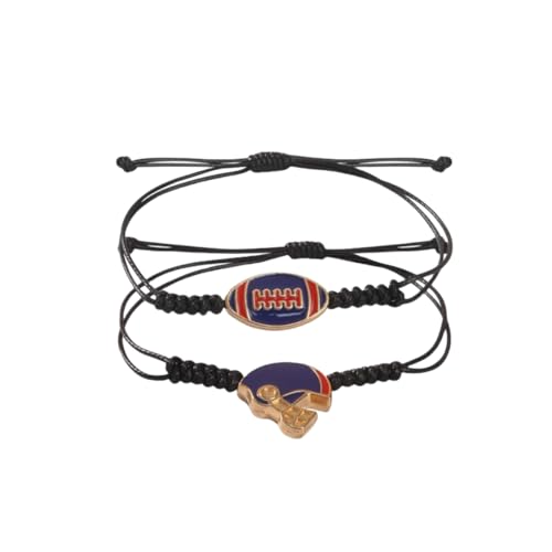 La mejor selección de Blue Drop Top 10. 22 Pulseras de fútbol Blue Drop 2 piezas de casco de fútbol trenzado, pulseras de amistad para mujeres y hombres, amantes del juego, joyería para los fanáticos de los deportes,...