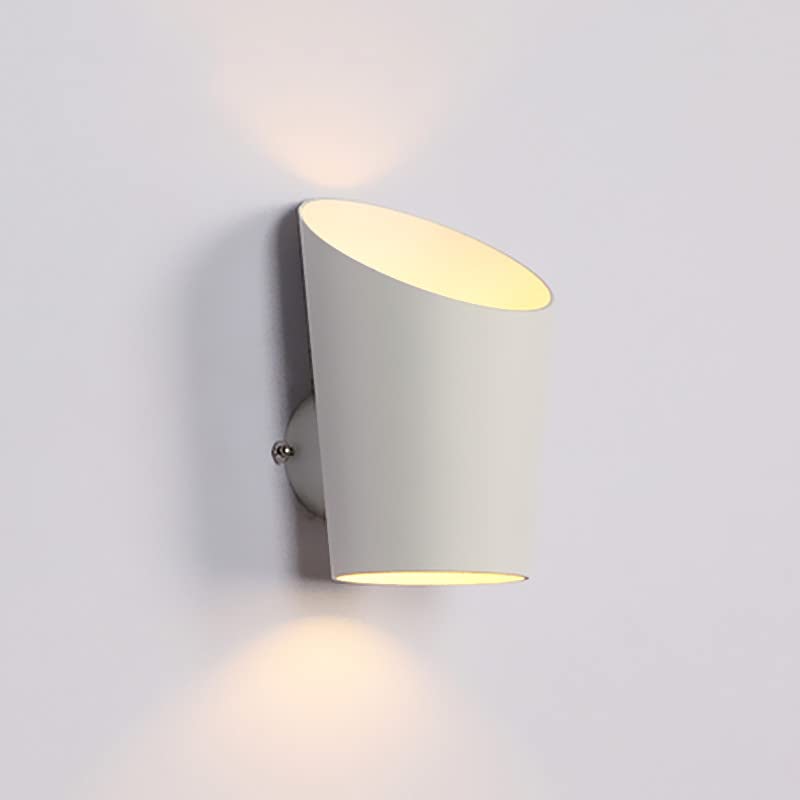 Aplique de pared 6W blanco doble cabeza para dormitorio y pasillo