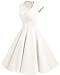 Bbonlinedress Vestido Corto Mujer Retro Años 50 Vintage Escote En Pico Off...