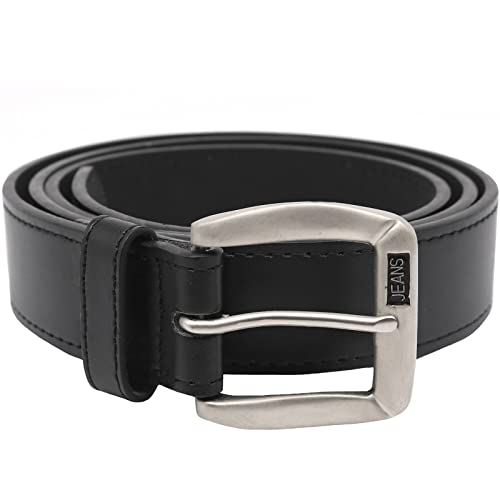 D555 Duke Mens Barry Big Tall Metal Logo Buckle Leather Belt - 64