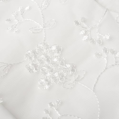 Uhnice Flower Girl Embroidered Dress Sleeveless Lace Ball Gown Formal Princess Dress for Wedding Birthday Party (White, 7-8/130) by Uhnice - Used condition - Image 4