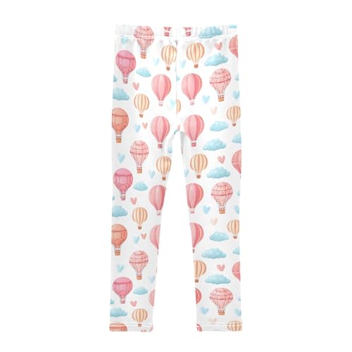 Girls Leggings Size 4T Balloon Cloud Heart Stretchy Tights Girl Clothes Comfortable Pants for Gymnastics Dance2