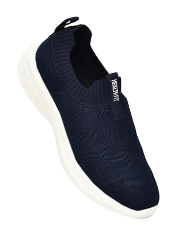 Image of HEALTH FIT Extra Soft Sports Shoes with Memory Foam Comfortable & Lightweight Breathable Without Lace for Walking Jogging Gym Shoes Cushion Casual Regular Wear Shoes for Men's Gent's HF728