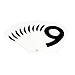 Brady 5050-9, 50509 Vinyl 5050 Series Number Label w/Legend: 9, 50 Packs of 10 pcs