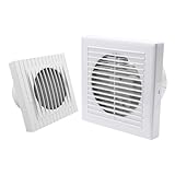 Badezimmerlüfter - Mit einem Kanaldurchmesser von 100 mm sorgt dieser Abluftventilator für ein effizientes Luftvolumen von 130 m³/h bei einer Leistung von 18 W. Perfekt geeignet für den Einsatz in Küchen, Bädern, Toiletten und anderen Räumen.
