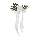 Roses exquises : fabriquées à partir de fleurs en soie de qualité supérieure, nos fleurs de dossier de chaise sont délicates et belles.