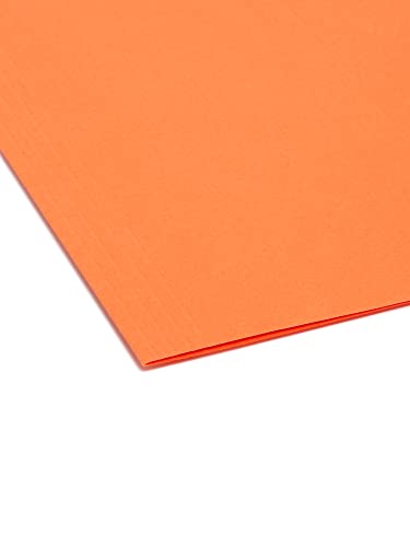 Smead Colored Hanging File Folder With Tab, 1/5-Cut Adjustable Tab, Letter Size, Orange, 25 Per Box (64065) #TOP3