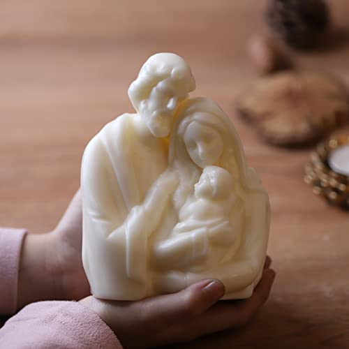 5 Inch Nativity Scene Mold Baby Jesus Family Resin Mold Nativity Scene Sculpture Mold Silicone Mold For Resin Candle Mold Nativity Scene Candle Mold Nativity Scene Decoration Mold Jesus Figurines Mold #TOP1