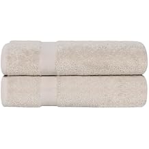 Superior 2-Piece Cotton Bath Sheet Set, Large Towels for Body, Quick Dry, Bathroom Essentials, Guest/Master Bath, Shower, Home Accessories, Apartment, Airbnb, Franklin Collection, Stone