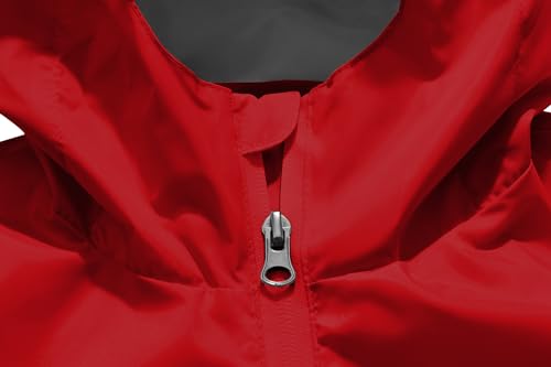 Image of Boys Girls Rain Jackets Lightweight Waterproof Hooded Raincoat Lined Windbreakers for Kids