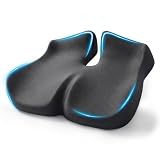 Extra Large Seat Cushion for Sciatica & Tailbone Pain – Pressure Relief Coccyx Cushion for Office Chair, Car Seat, Wheelchair, and Long Sitting – Sciatica Pain Relief Pillow