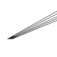 QUARKZMAN Kohlefaserstange, 3mm x 400mm Kohlestab für RC Flugzeug DIY Handwerk Drachenflügelrohr Quadcopter Arm Reparatur Packung mit 5