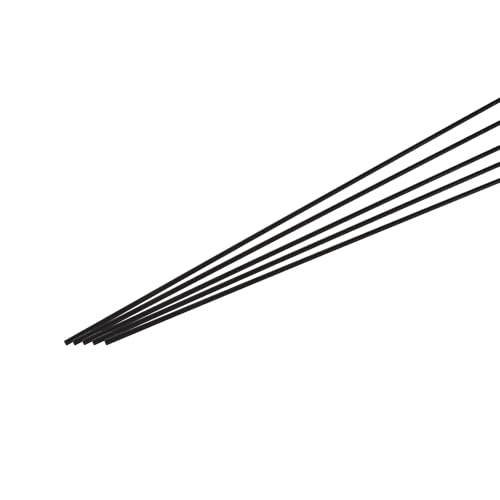 QUARKZMAN Kohlefaserstange, 3mm x 400mm Kohlestab für RC Flugzeug DIY Handwerk Drachenflügelrohr Quadcopter Arm Reparatur Packung mit 5