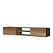 Adam Home Design Walnut Floating TV Stand Under TV Shelf, Wall Mounted Shelf, Modern Floating Entertainment Center, 71