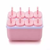 【8 sucettes glacées miniatures】Le plateau compact vous permet de créer 8 mini sucettes glacées en même temps. Profitez d'une variété de saveurs et partagez-les avec vos amis et votre famille.