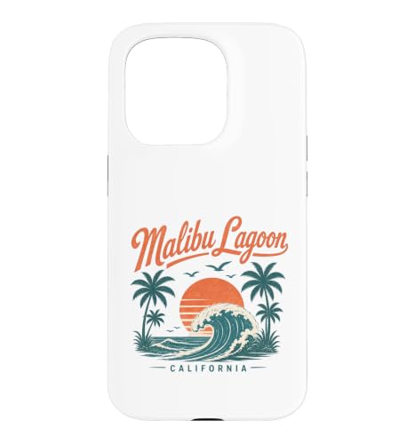 Malibu Lagoon California Ocean Wave Sunset Case for iPhone 15 Pro