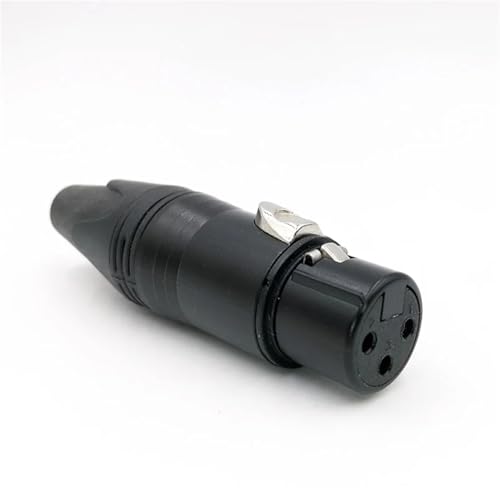 Conector XLR de 3 pines hembra amarillo para cable de micrófono DIY 6
