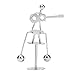 Steel Balance Physics Toy, Interesting Metal Perpetual Motion Desk Balanced Toy Small Compact Cute Shape Attractive Decorative OrnamentsDesktop Magnetic Ball Puzzles