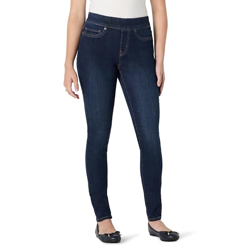 Amazon Essentials Women's Stretch Denim Mid-Rise Pull-On Jegging