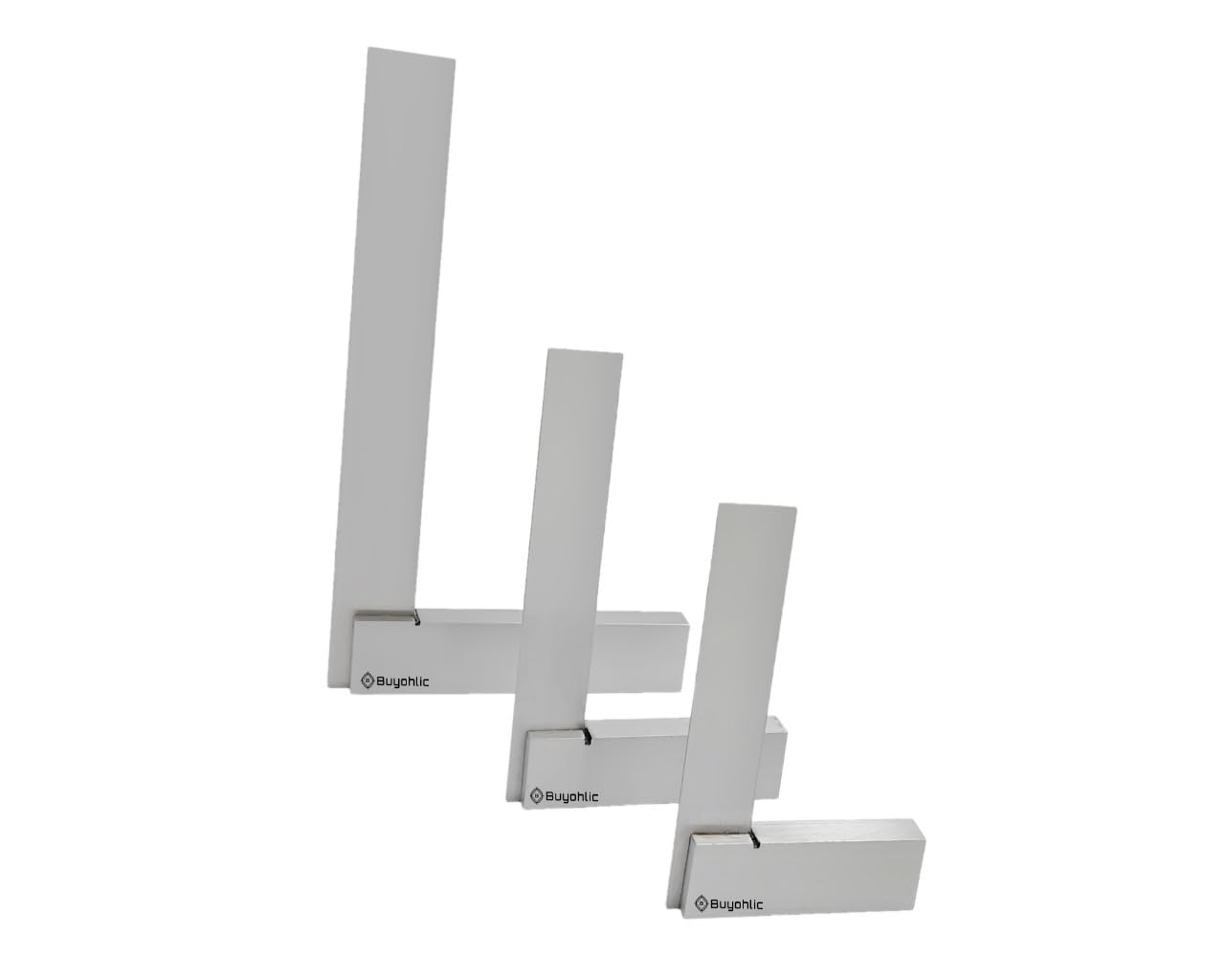 Precision Machinist Try Square DIY General Workshop Engineering Machine Tools ((set of 3 sizes))