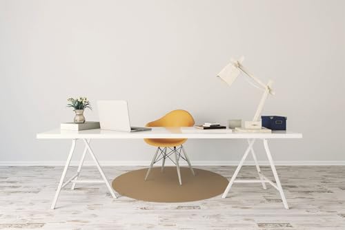 Tapis de chaise PVC protège-sol résistant imperméable ø100cm