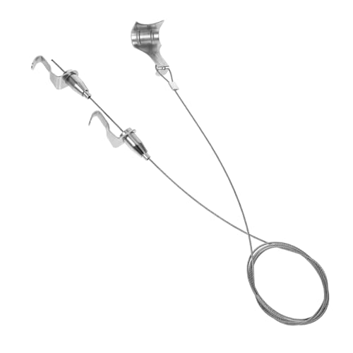 OSOLADY 1ensemble Corde De Suspension Métallique Avec Système De Suspension Pour Photos Et Œuvres Art Kit Pour Expositions Et Galeries